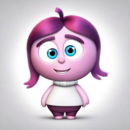 Create an image of a new Inside Out emotion character named Lovey