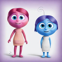 Create an image of a new Inside Out emotion character named Lovey