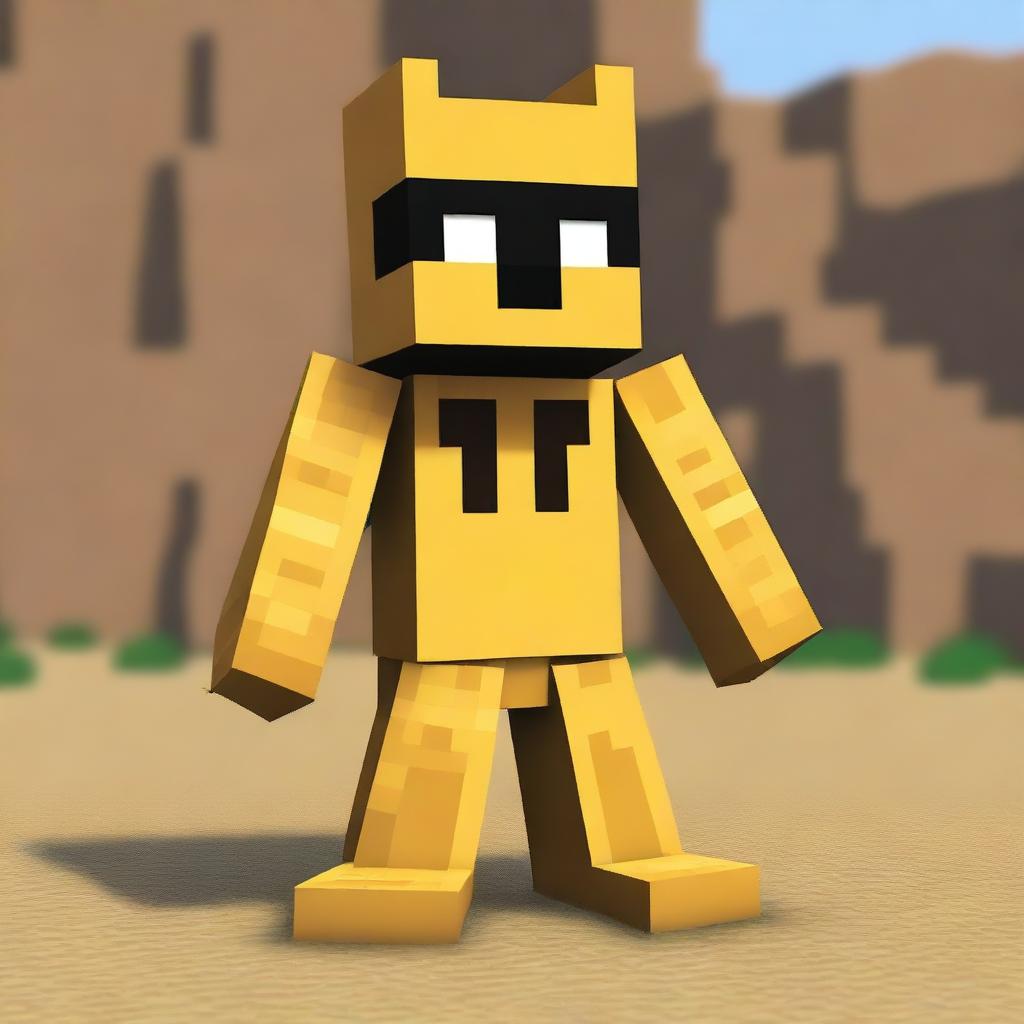 Create a Minecraft skin named 'Desert Scorpion Garfield'