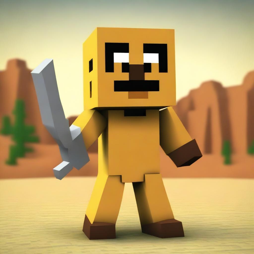 Create a Minecraft skin named 'Desert Scorpion Garfield'