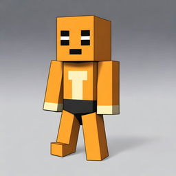 Create an image of a Minecraft boy character named Garfield