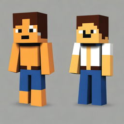 Create an image of a Minecraft boy character named Garfield