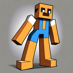 Create an image of a Minecraft boy character named Garfield