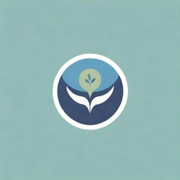 Design a clean and recognisable logo: the main symbol is an olive branch forming a gentle curve. Within the curve, incorporate a globe signifying global unity and peace. Use calming color palette of greens and blues for harmony.