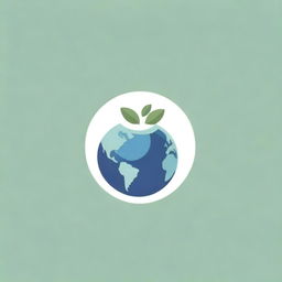 Design a clean and recognisable logo: the main symbol is an olive branch forming a gentle curve. Within the curve, incorporate a globe signifying global unity and peace. Use calming color palette of greens and blues for harmony.