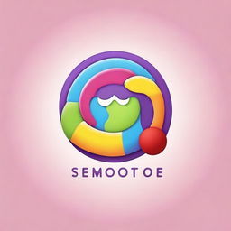 Create a colorful and playful logo for a toy brand named 'Semotte'