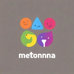 Create a colorful and playful logo for a toy brand named Metonema