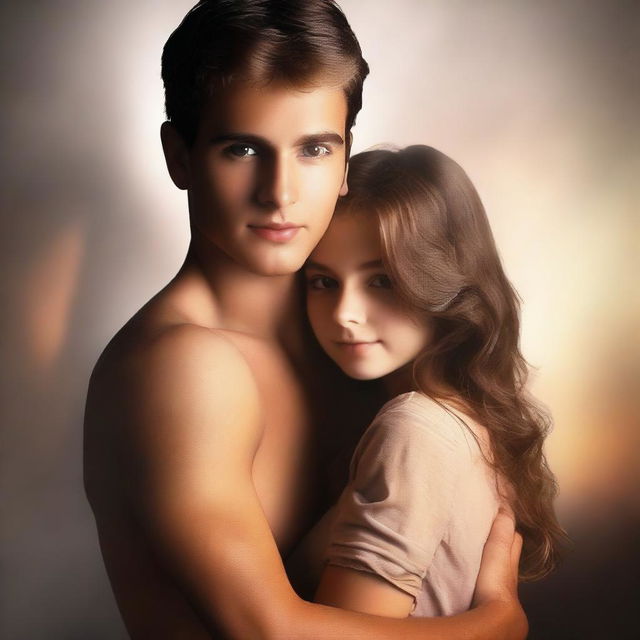 Create a book cover for a steamy romance novel