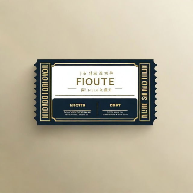 Create a simple and classic movie ticket with the title 'Tiquete de compra Online' in white