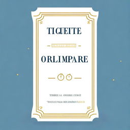 Create a simple and classic movie ticket with the title 'Tiquete de compra Online' in white