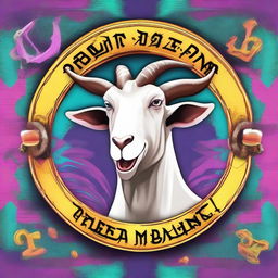 Create a detailed image of a unique gear for Goat Simulator 4 called 'Power Madness'