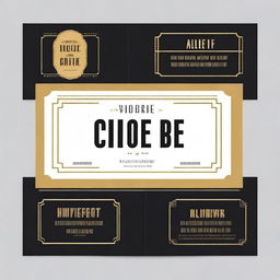 Create a simple and classic movie ticket with the title 'Tiquete de compra Online'