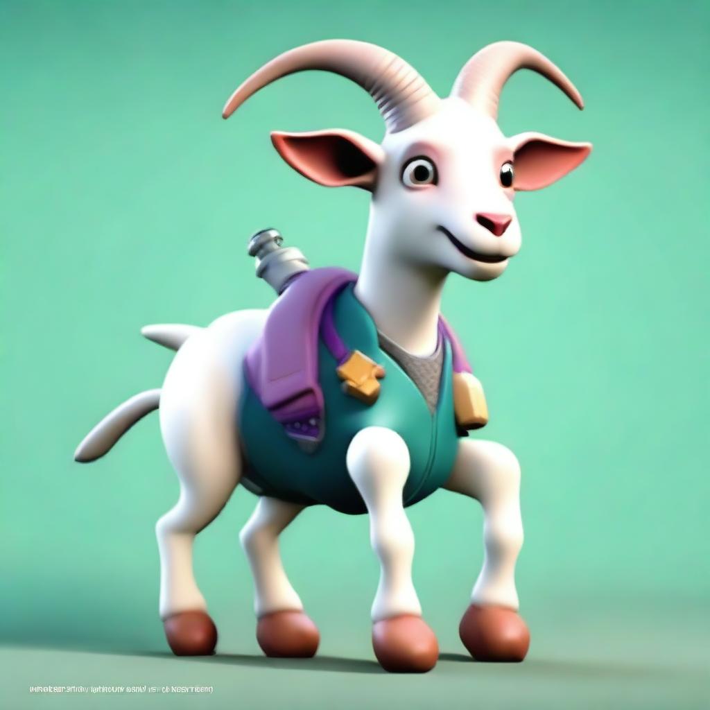 Create an image of a character named 'Doggo' from Goat Simulator 4