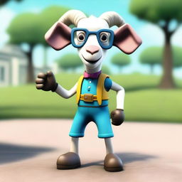 Create an image of a character named 'Doggo' from Goat Simulator 4