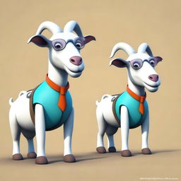 Create an image of a character named 'Doggo' from Goat Simulator 4