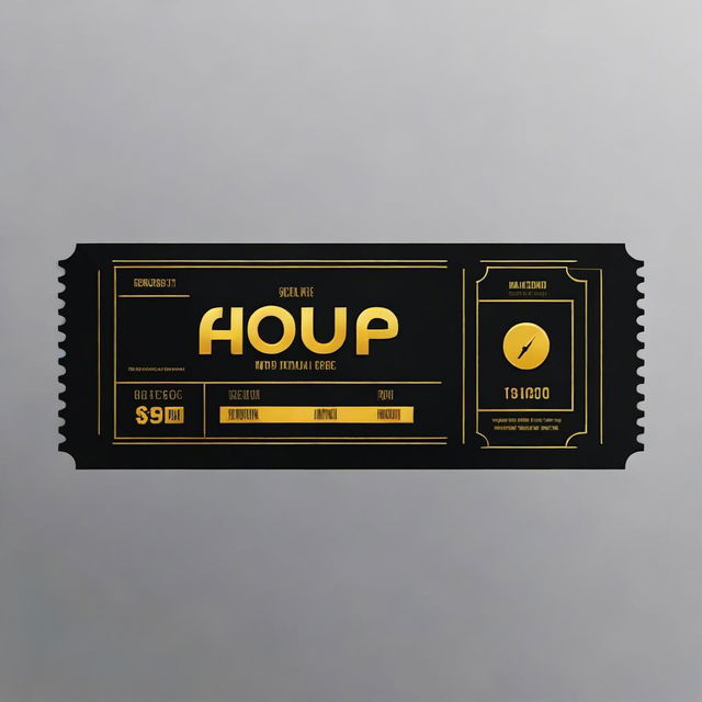 Create a simple and classic movie ticket for the movie titled 'Tiquete de compra Online'