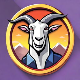 Create an achievement badge for Goat Simulator 4 titled 'Get Defeat To The Large Goat'