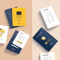 An e-book cover design comparing different credit cards and highlighting the best options for various income levels