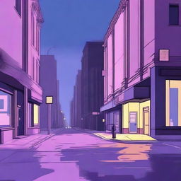 Create an artwork of a lonely New York City street corner at night