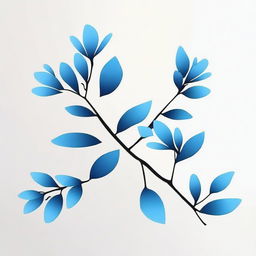 An image featuring simple blue flower branches