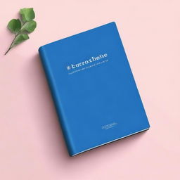 Create a blue e-book cover with a minimalist design