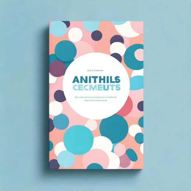 A captivating book cover about antipsychotics, featuring abstract medical imagery, pills, and a calming color palette