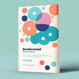 A captivating book cover about antipsychotics, featuring abstract medical imagery, pills, and a calming color palette