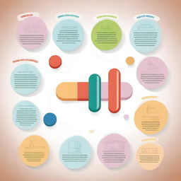 A detailed and informative image about antipsychotics, showcasing various pills, medical diagrams, and a serene background