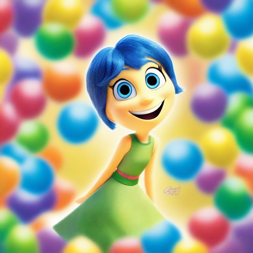 Create an image of Joy from Inside Out