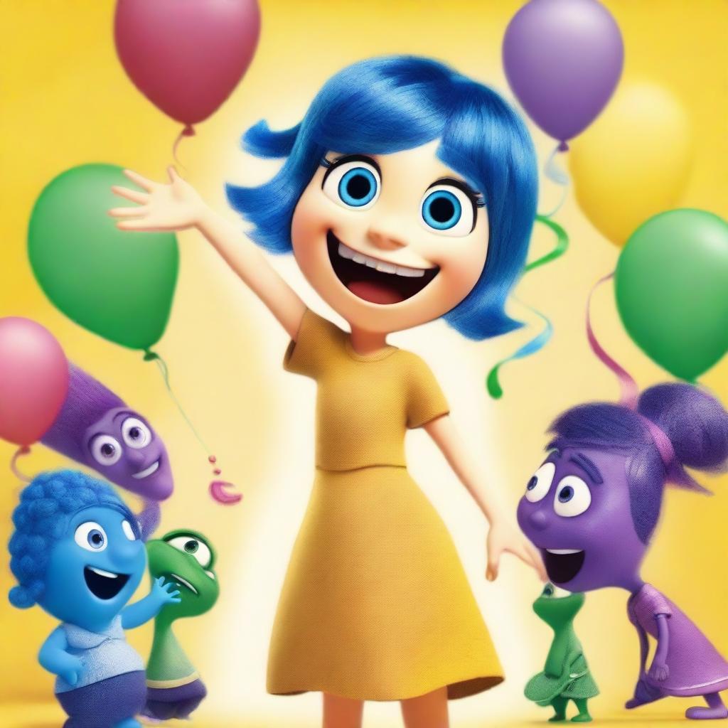 Create an image of Joy from the movie Inside Out