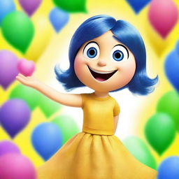 Create an image of Joy from the movie Inside Out