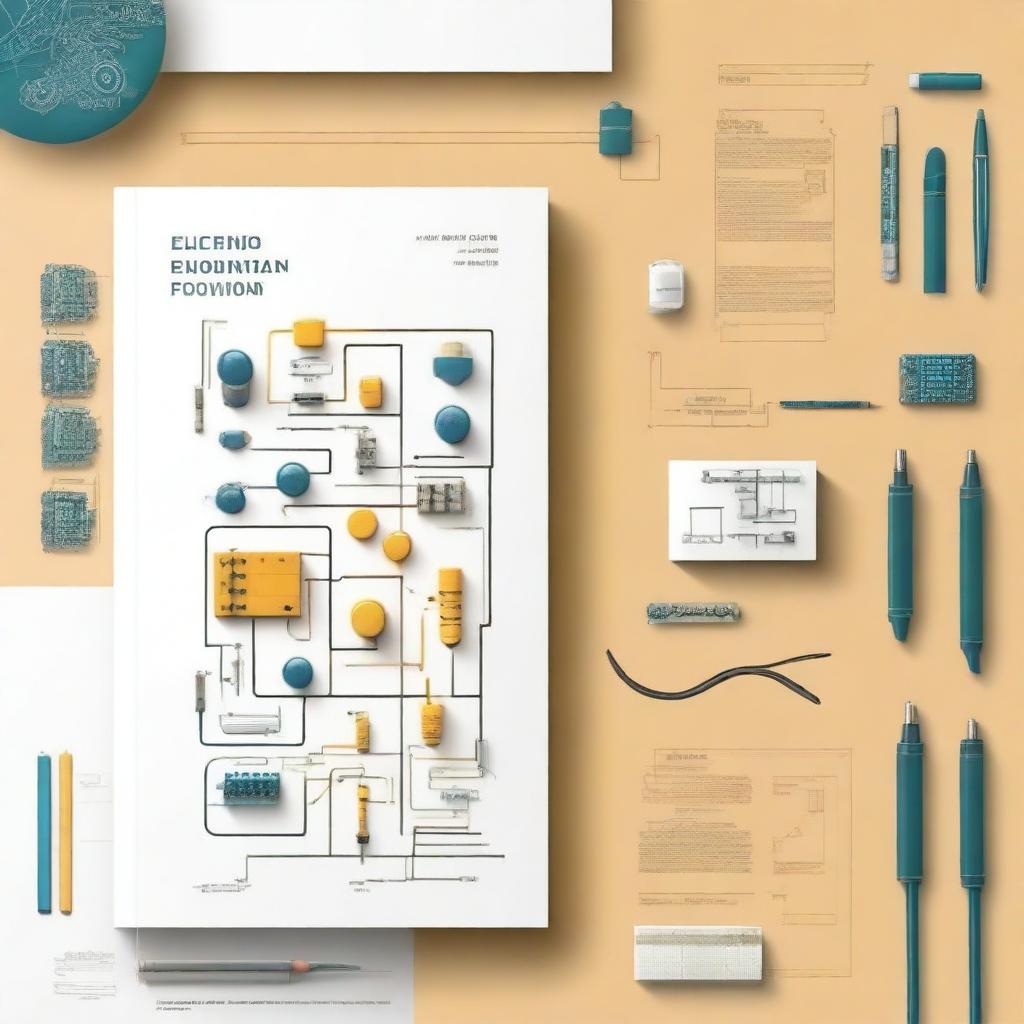 Create a cover image featuring themes of electrical engineering and detailed design