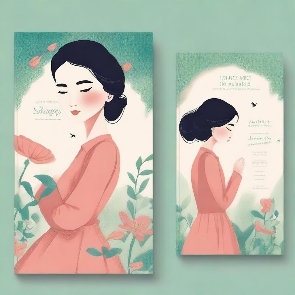 Create a book cover for a novel titled 'Antarya' by Indah Suciati