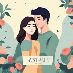 Create a book cover for the title 'Antarya' by Indah Suciati