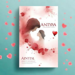 Design a book cover for the novel titled 'Antarya' by Indah Suciati