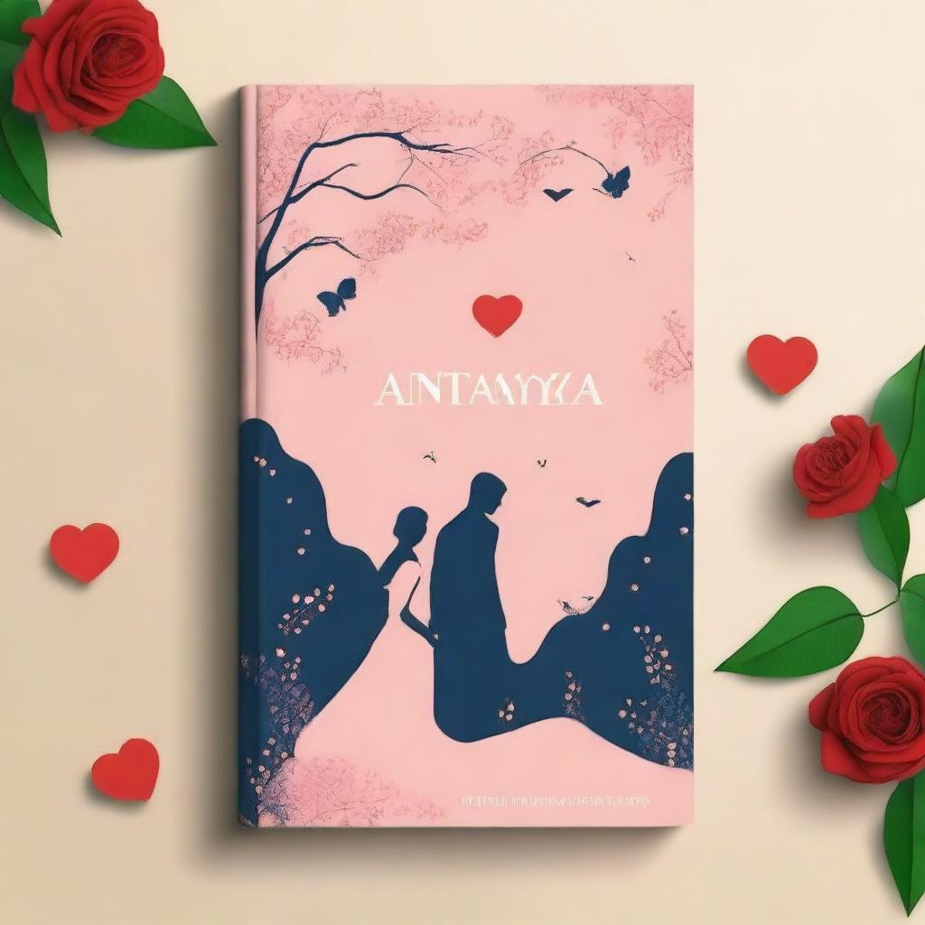 Design a book cover for the novel titled 'Antarya' by Indah Suciati