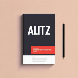 Design a professional book cover for a business book titled 'Altz: Business in English'