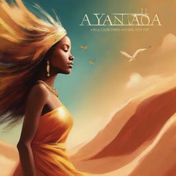 Create a book cover titled 'Aya: The Goddess of Wind'