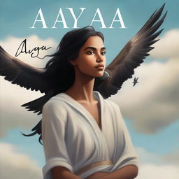 A captivating book cover titled 'AYA'