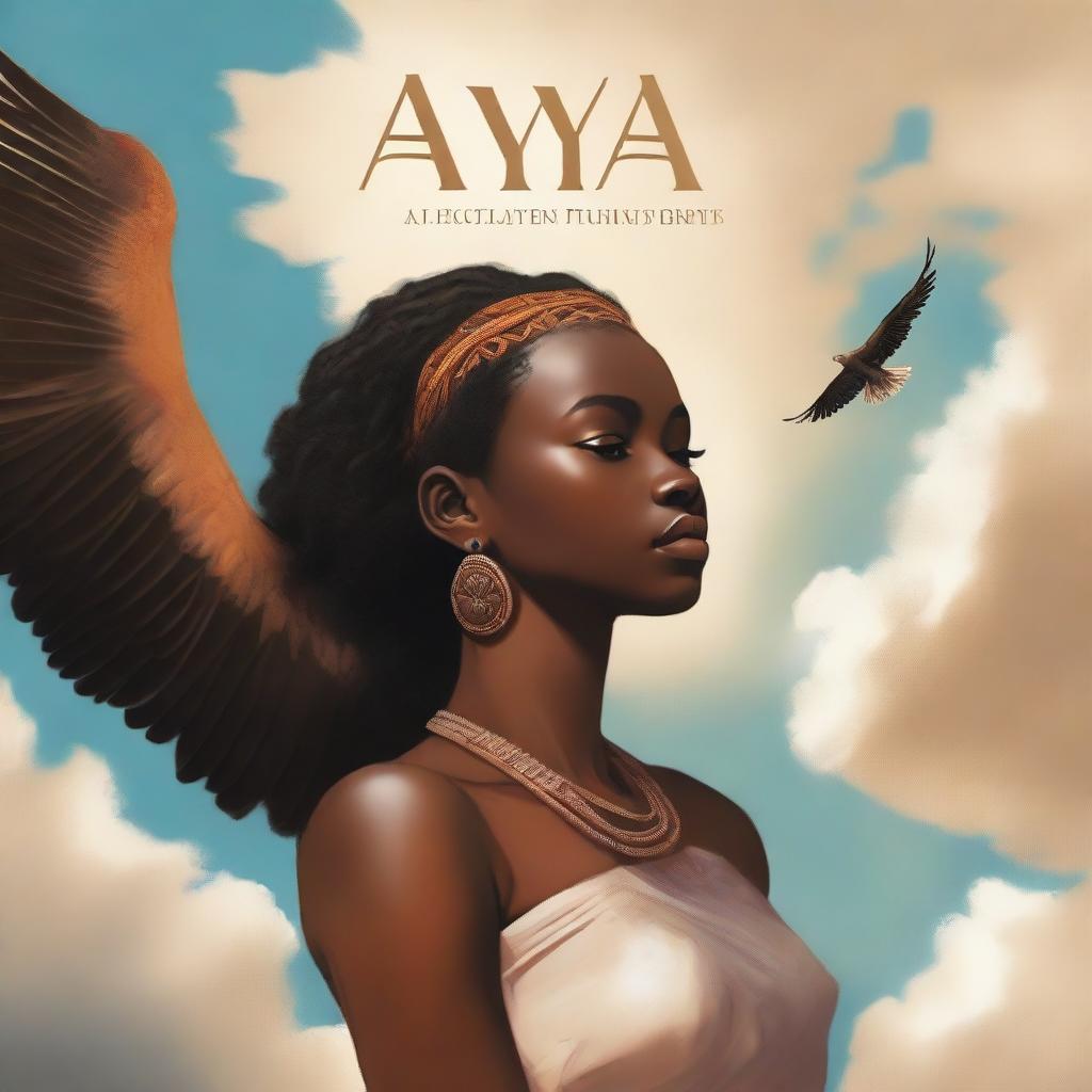 A captivating book cover titled 'AYA'