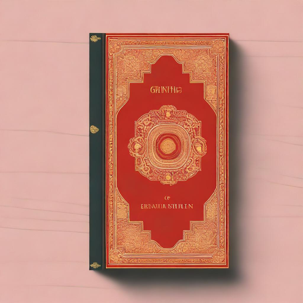 A golden-colored book with the title 'Ravi Granth' written in red