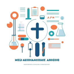 A simple and clean medicine-themed image on a white background, featuring the title 'Medicine Policy Management' and the author 'Assoc