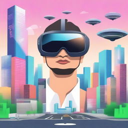 Create a thumbnail for a YouTube video titled 'The Future of Augmented Reality: Innovations and Impact in 2024 and Beyond