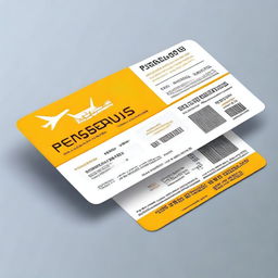 A detailed and realistic boarding pass for Pegasus Airlines