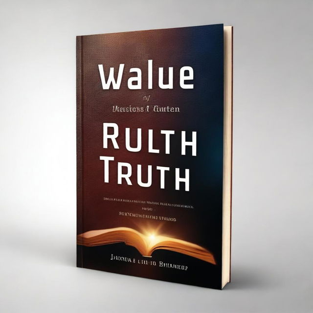 Create a captivating book cover for a book titled 'Value of Truth'