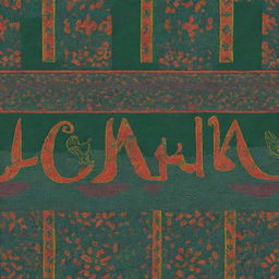 The word 'Algeria' stylishly written out, draped in the vibrant colors and patterns of the traditional Algerian attire.