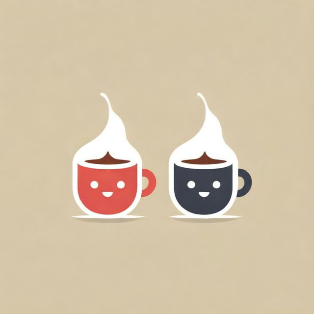 A vibrant and engaging YouTube profile picture featuring the text 'Two Roasters', roasting coffee beans as a thematic element, a logo that reflects humor and warmth in a digital setting.