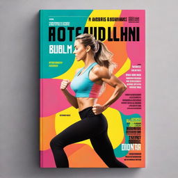 A vibrant and energetic book cover for a fitness guide