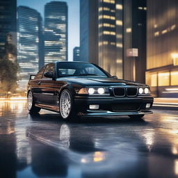 A high-quality image of a BMW M3 E36, showcasing its sleek design and sporty features