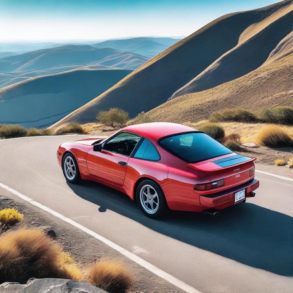 A detailed image of a 1989 Porsche 944 Turbo S, highlighting its classic design and turbocharged features